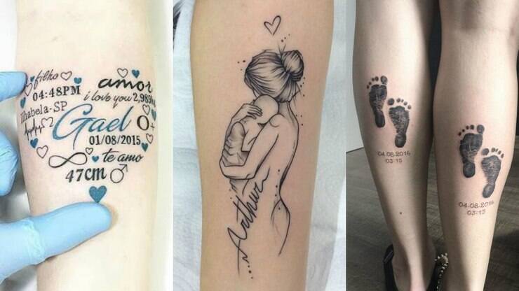 Tatuagens em homenagem aos filhos: inspire-se para a sua - Filhos - iG