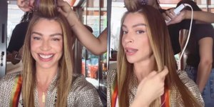 Grazi Massafera corta próprio cabelo: 'Trabalhei em salão'