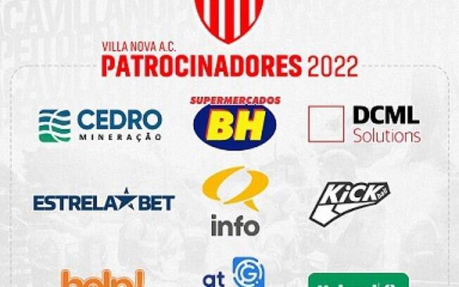Villa Nova anuncia Cedro Mineradora 9º patrocinador para a temporada 2022