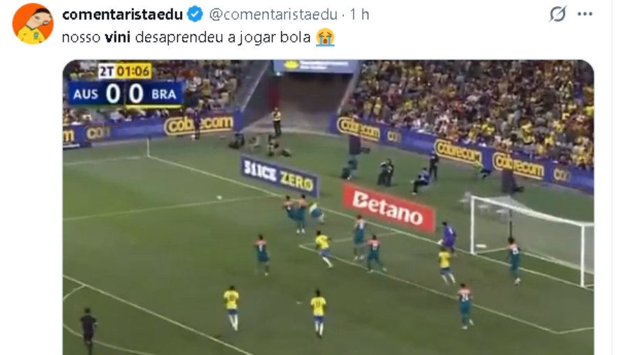 Vini Jr. não vive um bom momento na carreira