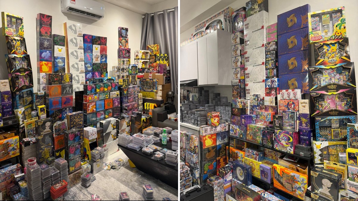 Colecionador vende cartas Pokémon