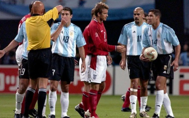 Último Inglaterra x Argentina em Copas aconteceu em 2002