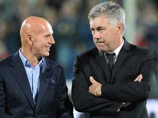 Arrigo Sacchi e Carlo Ancelotti