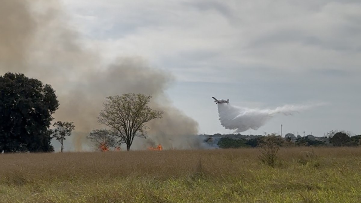 Bombeiros passam a usar aeronaves no combate a incêndios no MS