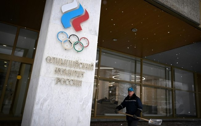 Sede do Comitê Olímpico russo, em Moscou, em foto de 15 de dezembro de 2023