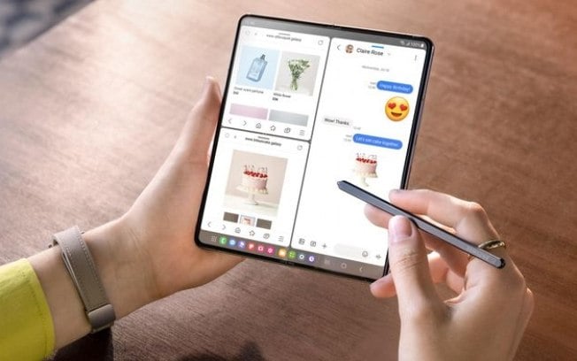 Samsung teria cancelado S Pen no Z Fold 6 para deixá-lo mais fino