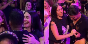 Vídeo: Alessandra Negrini cai na dança em festa de ministra
