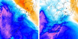 Frente fria intensa avança pela região Sul do país neste domingo