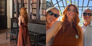 Marina Ruy Barbosa se emociona ao visitar casarão do tataravô