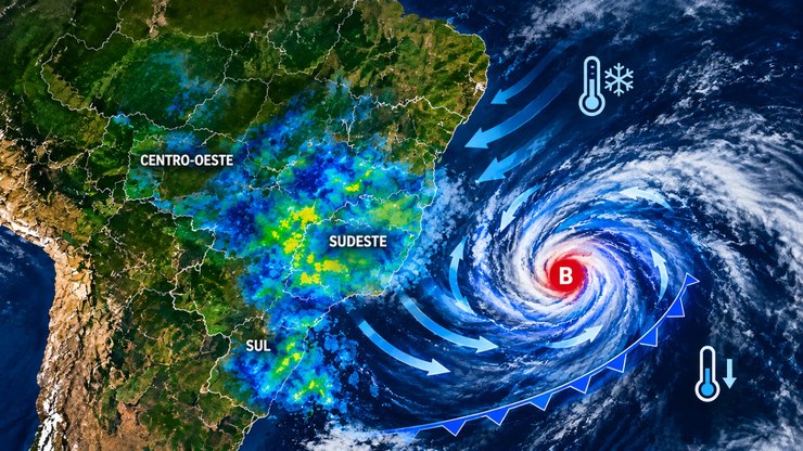 Ciclone extratropical atinge país nesta sexta-feira