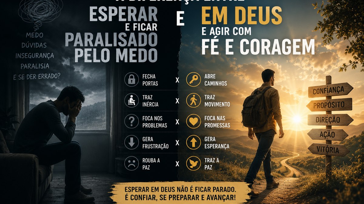 A Diferença Entre Esperar em Deus e Ficar Paralisado Pelo
Medo - Foto