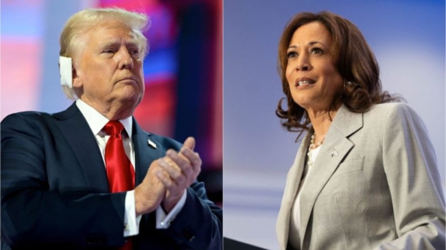 Donald Trump e Kamala Harris