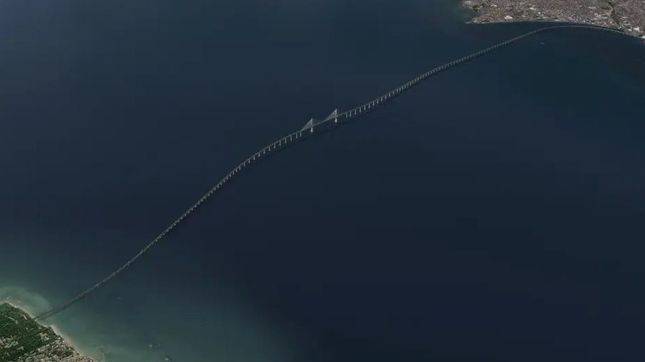 Ponte será a maior da América Latina em extensão sobre a água