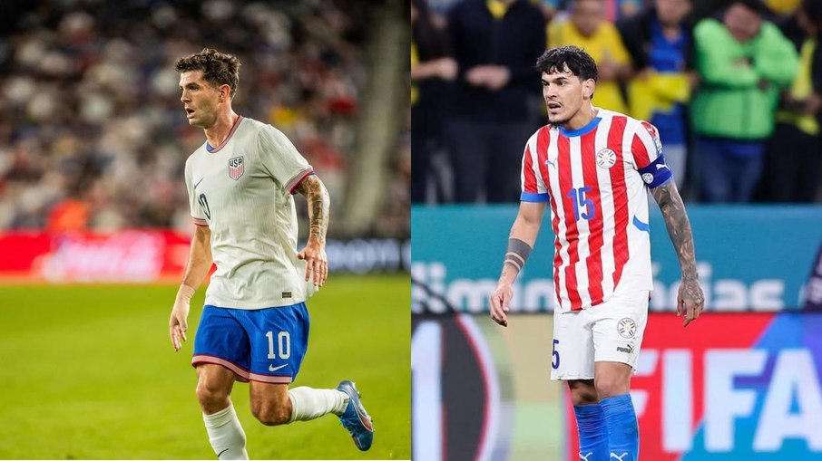 Pulisic e Gustavo Gómez fazem embate em Estados Unidos e Paraguai