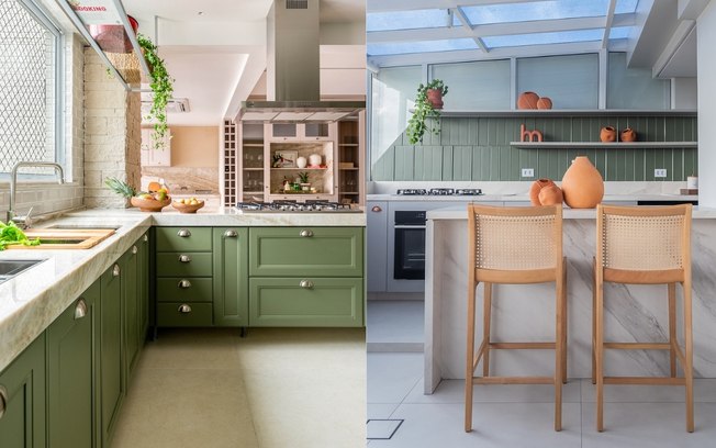 Decoração de cozinha verde-oliva: 10 ideias para se inspirar!