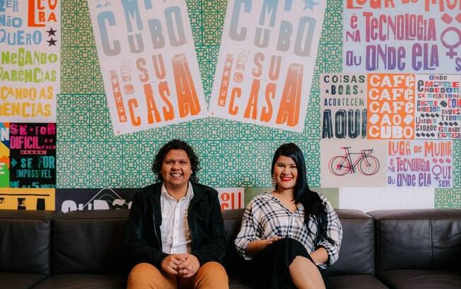 Luis Coelho e Jennifer Rodrigues, fundadores da Empreende Aí, conceberam o projeto