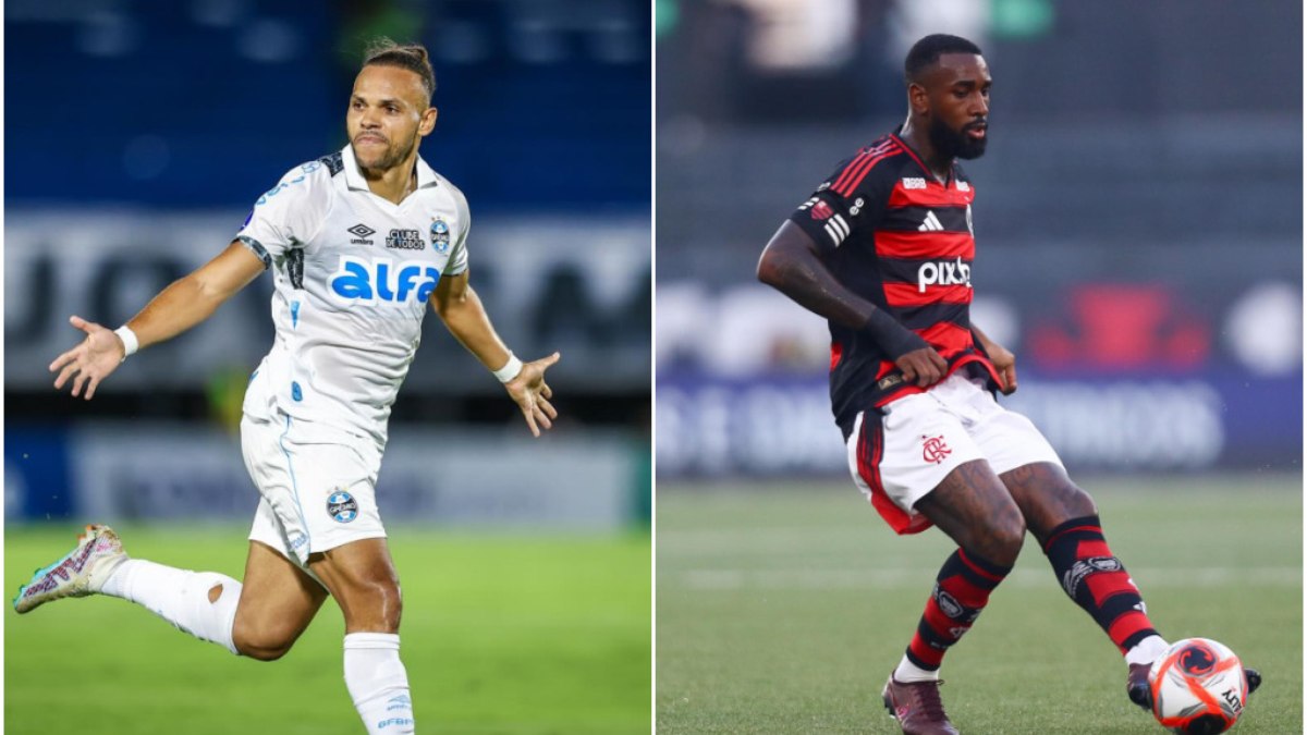 Grêmio e Flamengo se encaram neste domingo, pelo Brasileirão
