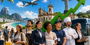 Turismo bate recorde com mais de 2,4 milhões de empregos formais