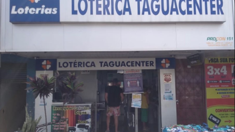 Lotérica do Distrito Federal onde aconteceu o furto do bilhete premiado