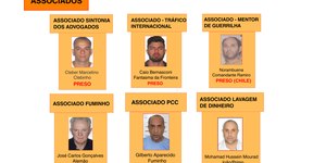 Organograma revela associados que dão suporte ao PCC