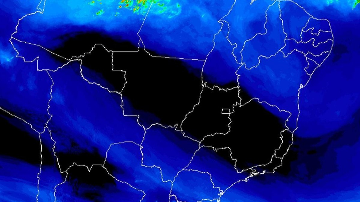 Massa de ar seco traz baixa umidade para maior parte do país, e Inmet alerta para tempestades no RS