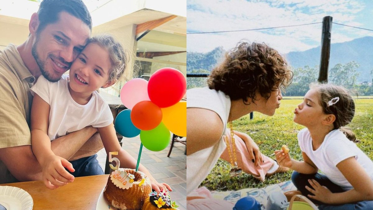 José Loreto e Débora Nascimento celebraram juntos o aniversário da filha