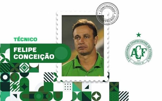 Felipe Conceição é confirmado como o novo técnico da Chapecoense