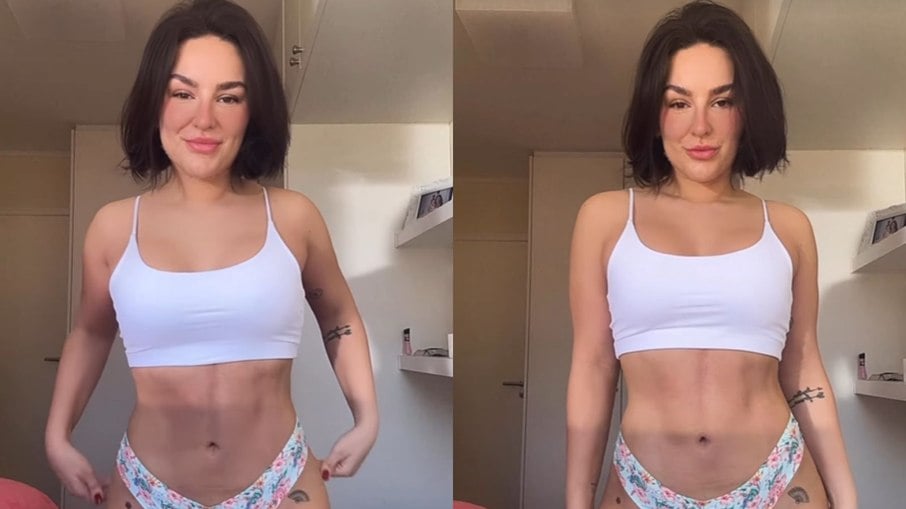 Kéfera mostrou resultado de lipoaspiração 