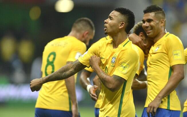 Com dois gols, Gabriel Jesus foi o grande nome da vitória brasileira