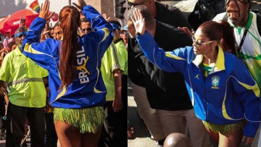 Ludmilla com jaqueta da Seleção Brasileira Ludmilla com jaqueta da Seleção Brasileira