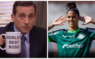 The Office: atacante vive dia de comediante no Palmeiras