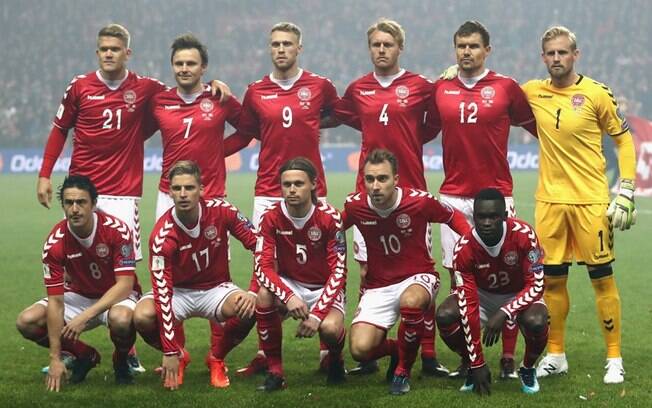 A seleção da Dinamarca que disputou as Eliminatórias da Copa contra a irlanda