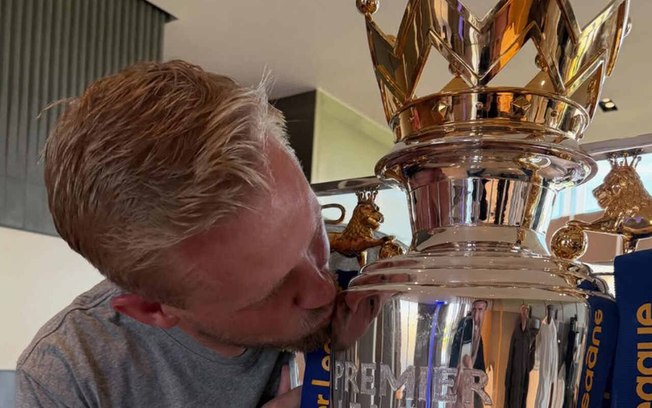 Kasper Schmeichel, ex-goleiro dinamarquês, foi campeão pelo Leicester City Kasper Schmeichel, ex-goleiro dinamarquês, foi campeão pelo Leicester City
