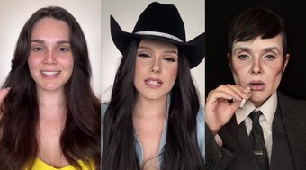 Letícia Gomes se transforma em celebridades com maquiagem 