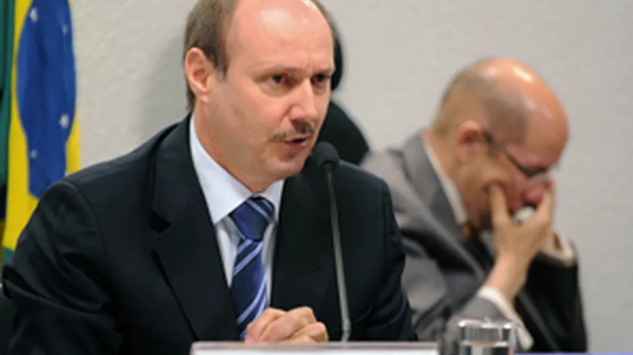 Luiz Fernando Correa em foto de setembro de 2016, durante a audiência na CCJ do Senado sobre o tráfico de drogas da Bolívia para o Brasil