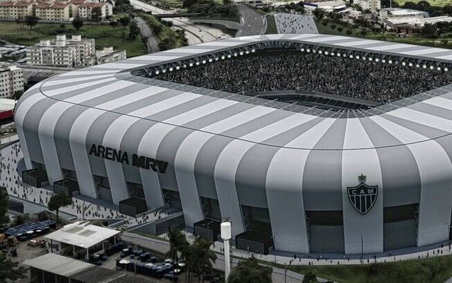 Projeção de como ficará o estádio do Atlético-MG