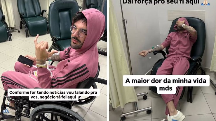 Luan Pereira é internado às pressas e revela diagnóstico