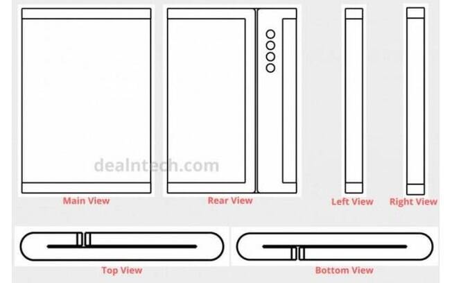 Imagens da patente do possível dobrável da Xiaomi foram divulgadas