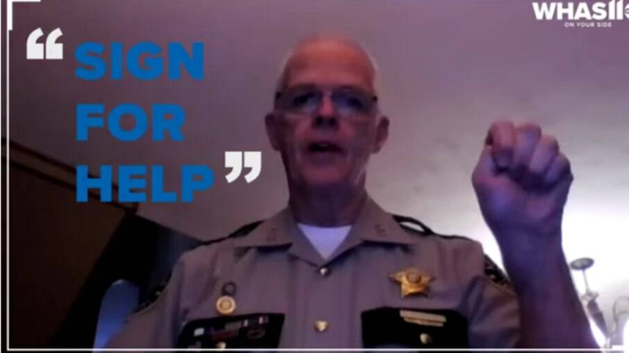 Xerife do Condado de Laurel ensina a fazer o pedido de socorro