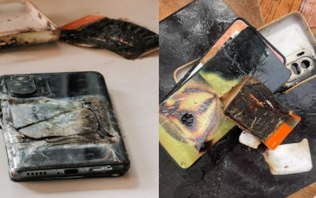Vídeo: jovem sofre queimadura após celular explodir na cama