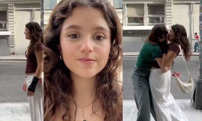Filha de Sandra Annenberg posta vídeo de beijão com namorada