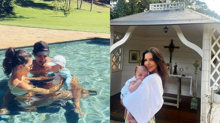 Mariana Rios passa Páscoa em refúgio  luxoso com marido e filho
