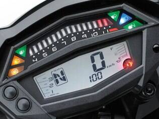 detalhes do painel de instrumentos da Kawasaki Z1000 R Edution