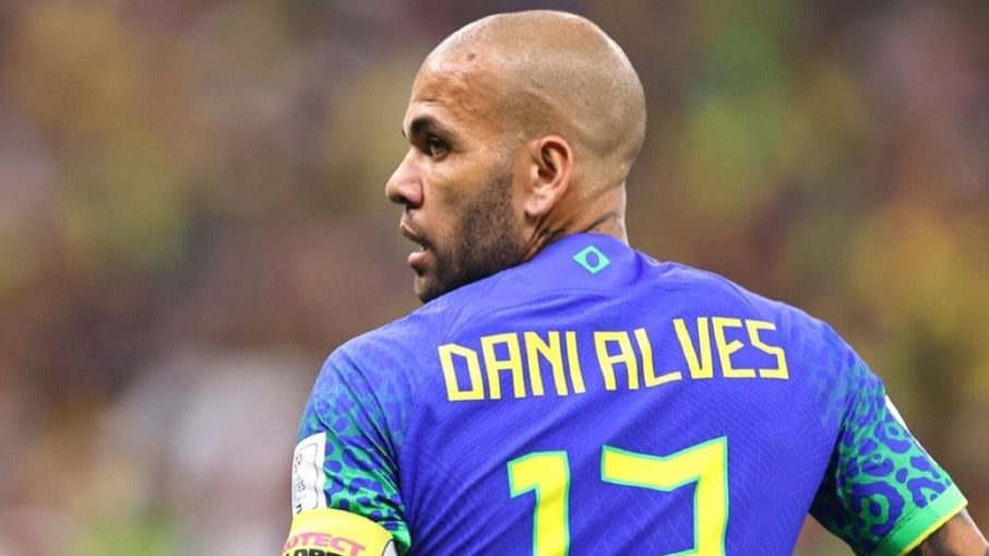 Daniel Alves atuou pela seleção brasileira na Copa do Mundo do Catar