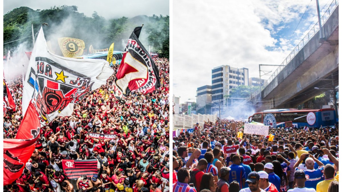 Torcidas de Flamengo e Bahia 