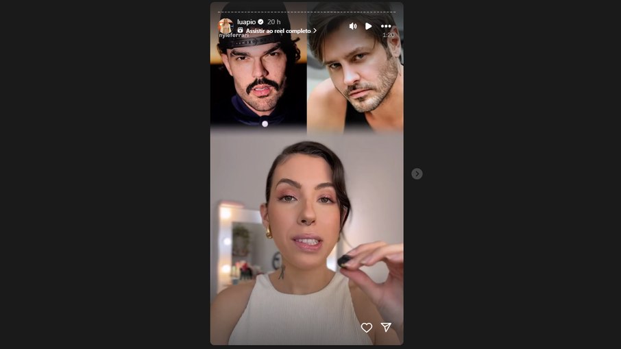 Print da postagem da Luana Piovani