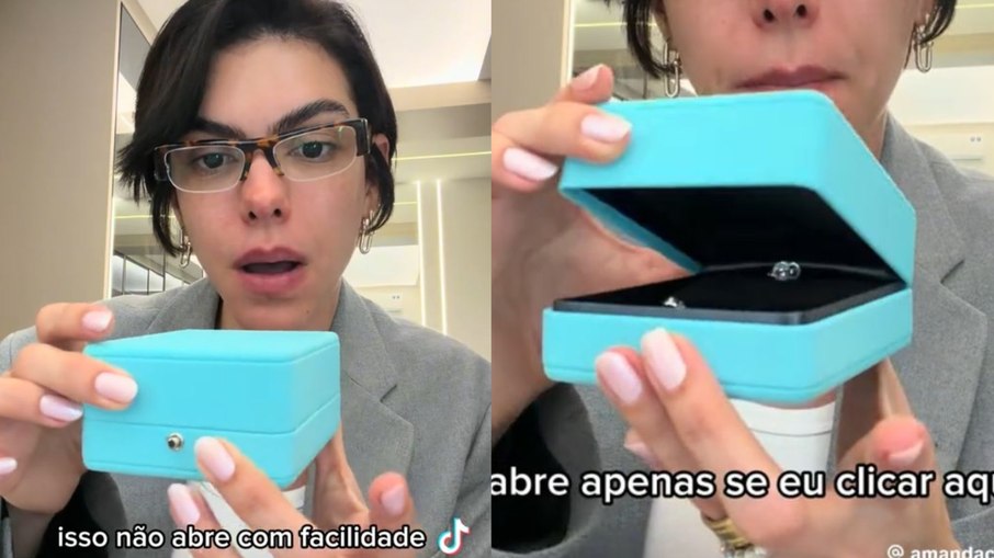 Imagens do porta-joias usado pela influenciadora Amanda Castanha Imagens do porta-joias usado pela influenciadora Amanda Castanha