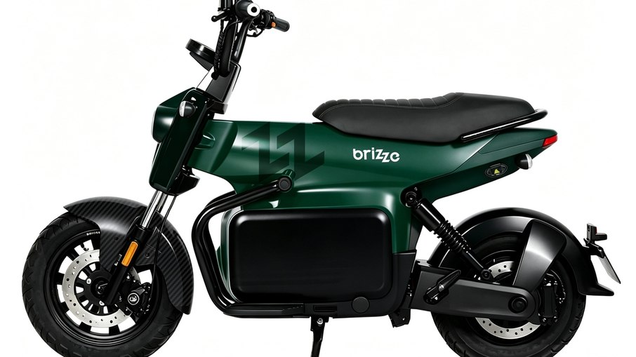 Brizze Z1 Ventus combina motor de 1.000 W, autonomia de 55 km e configuração voltada ao conforto urbano.
