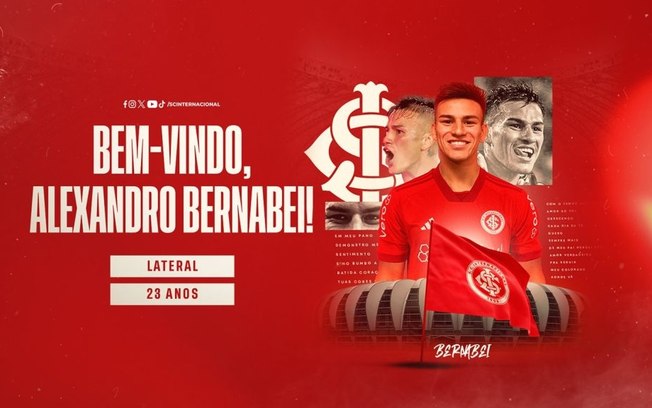 Internacional anuncia contratação do lateral esquerdo Alexandro Bernabei Internacional anuncia contratação do lateral esquerdo Alexandro Bernabei