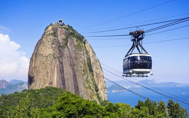 Bondinho do Pão de Açúcar está entre os pontos turísticos do Rio de Janeiro